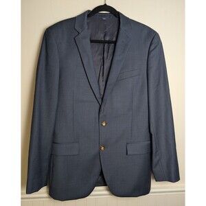 J Crew Mens Blazer Sport Coat 40R Thompson Wool Two Button Navy Preppy Academia